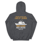 USS Cape St. George (CG-71) 2014-15 MED Unisex Hoodie – back view, heather