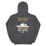 USS Vella Gulf (CG-72) 2004 MED Unisex Hoodie – back view, heather
