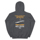 USS Intrepid (CVS-11) 1964 MED Hoodie – back view, heather