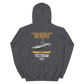 USS Intrepid (CVS-11) 1967 Vietnam Hoodie – back view, heather