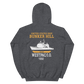 USS Bunker Hill (CG-52) 1992 WESTPAC/IO Unisex Hoodie – back view, heather