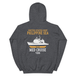 USS Philippine Sea (CG-58) 1996 Unisex Hoodie – back view, heather