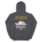 USS Lake Champlain (CG-57) 1995 Unisex Hoodie – back view, heather