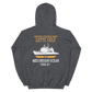 USS Leyte Gulf (CG-55) 1990-91 Deployment Hoodie – back view, heather
