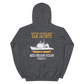 USS San Jacinto (CG-56) 2000-01 Deployment Hoodie – back view, heather