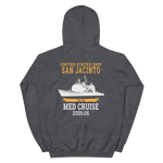 USS San Jacinto (CG-56) 2005-06 Deployment Hoodie – back view, heather