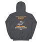 USS Wasp (CVS-18) 1960 S. ATLANTIC Unisex Hoodie – back view, heather