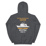 USS Chosin (CG-65) 2009-10 Unisex Hoodie – back view, heather