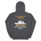 USS Chosin (CG-65) 1992-93 Maiden Deployment Unisex Hoodie – back view, heather
