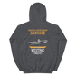 USS Hancock (CVA-19) 1960-61 WESTPAC Unisex Hoodie – back view, heather