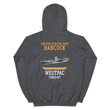 Load image into Gallery viewer, USS Hancock (CVA-19) 1960-61 WESTPAC Unisex Hoodie