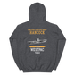 USS Hancock (CVA-19) 1963 WESTPAC Unisex Hoodie – back view, heather