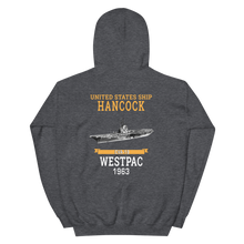 Load image into Gallery viewer, USS Hancock (CVA-19) 1963 WESTPAC Unisex Hoodie