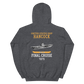 USS Hancock (CVA-19) 1975 FINAL CRUISE Unisex Hoodie – back view, heather