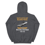 USS Kearsarge (CVS-33) 1967-68 WESTPAC/VIETNAM Hoodie – back view, heather