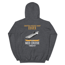Load image into Gallery viewer, USS Essex (CVS-9) 1960-61 MED CRUISE Hoodie