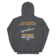 Load image into Gallery viewer, USS Lake Champlain (CVS-39) 1964 MED CRUISE Hoodie