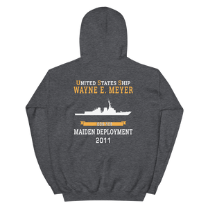 USS Wayne E. Meyer (DDG-108) 2011 MAIDEN DEPLOYMENT Unisex Hoodie