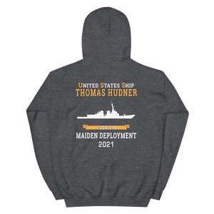 USS Thomas Hudner (DDG-116) 2021 MAIDEN DEPLOYMENT Unisex Hoodie