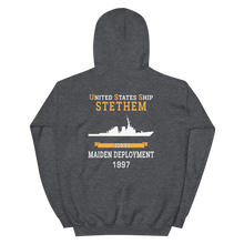 Load image into Gallery viewer, USS Stethem (DDG-63) 1997 MAIDEN DEPLOYMENT Unisex Hoodie