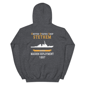 USS Stethem (DDG-63) 1997 MAIDEN DEPLOYMENT Unisex Hoodie