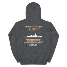 Load image into Gallery viewer, USS Sterett (DDG-104) 2010-11 MAIDEN DEPLOYMENT Unisex Hoodie