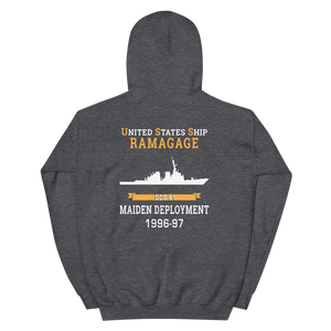 USS Ramage (DDG-61) 1996-97 MAIDEN DEPLOYMENT Unisex Hoodie