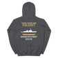 USS Pinckney (DDG-91) 2005-06 MAIDEN DEPLOYMENT Unisex Hoodie – back view, heather