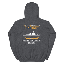 Load image into Gallery viewer, USS Pinckney (DDG-91) 2005-06 MAIDEN DEPLOYMENT Unisex Hoodie