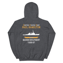 Load image into Gallery viewer, USS Paul Hamilton (DDG-60) 1996-97 MAIDEN DEPLOYMENT Unisex Hoodie