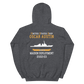 USS Oscar Austin (DDG-79) 2002-03 MAIDEN DEPLOYMENT Unisex Hoodie – back view, heather