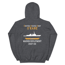 Load image into Gallery viewer, USS O&#39;Kane (DDG-77) 2001-02 MAIDEN DEPLOYMENT Unisex Hoodie