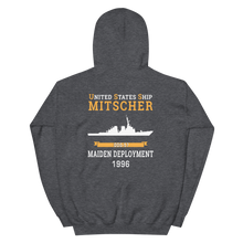 Load image into Gallery viewer, USS Mitscher (DDG-57) 1996 MAIDEN DEPLOYMENT Unisex Hoodie