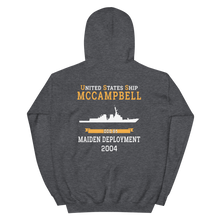 Load image into Gallery viewer, USS McCampbell (DDG-85) 2004 MAIDEN DEPLOYMENT Unisex Hoodie