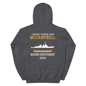 USS McCampbell (DDG-85) 2004 MAIDEN DEPLOYMENT Unisex Hoodie