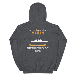 USS Mahan (DDG-72) 2000 MAIDEN DEPLOYMENT Unisex Hoodie