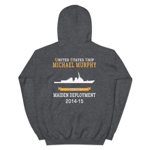 Load image into Gallery viewer, USS Michael Murphy (DDG-112) 2014-15 MAIDEN DEPLOYMENT Unisex Hoodie