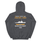 USS John Paul Jones (DDG-53) 1995 MAIDEN DEPLOYMENT Unisex Hoodie – back view, heather