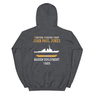 USS John Paul Jones (DDG-53) 1995 MAIDEN DEPLOYMENT Unisex Hoodie