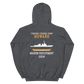 USS Howard (DDG-83) 2004 MAIDEN DEPLOYMENT Unisex Hoodie – back view, heather