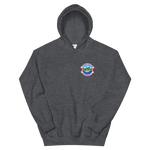 USS Kearsarge (CVS-33) Ship's Crest Hoodie – front view, heather