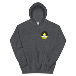 VFA-115 Eagles Squadron Crest Unisex Hoodie – front view, heather