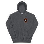 VFA-147 Argonauts Squadron Crest Unisex Hoodie – front view, heather