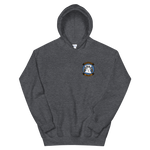 HSC-23 Wildcards Squadron Crest Unisex Hoodie – front view, heather