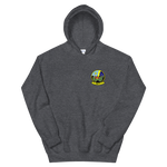HSC-11 Dragonslayers Squadron Crest Unisex Hoodie – front view, heather