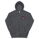 HSC-12 Golden Falcons Squadron Crest Unisex Hoodie – front view, heather