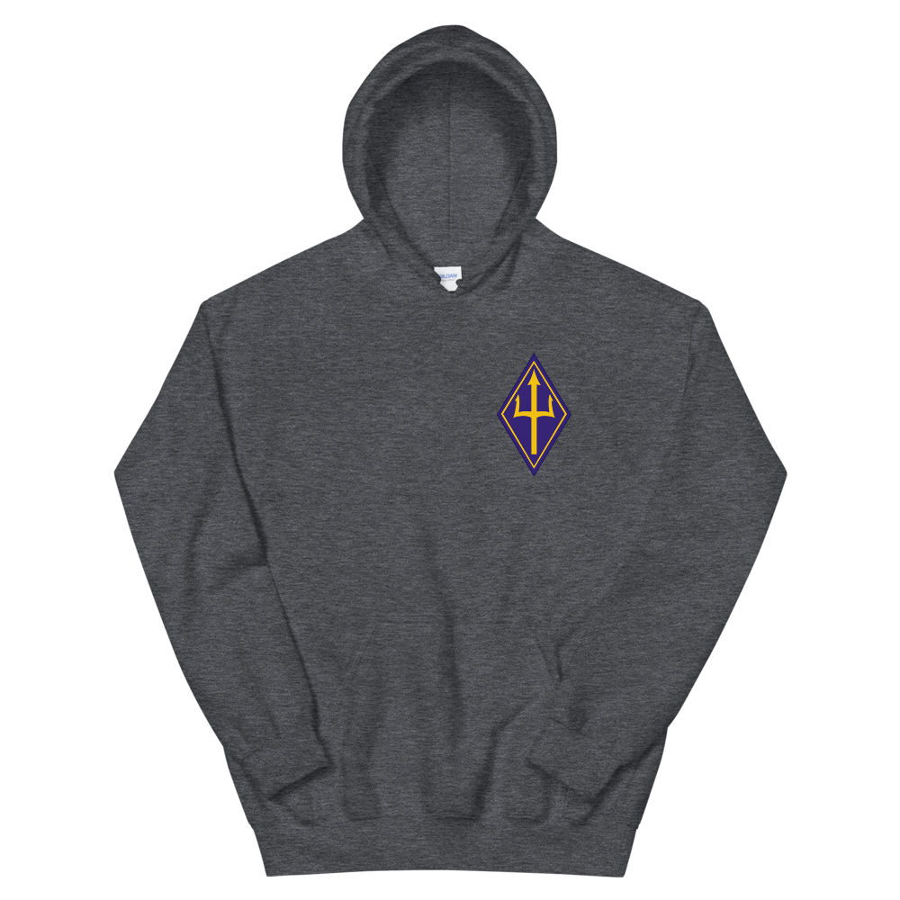 VP-26 Tridents Squadron Crest Hoodie – front view, heather