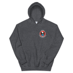 VP-16 Eagles Squadron Crest Hoodie – front view, heather