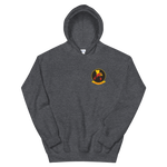 VP-94 Crawfisher's Squadron Crest Hoodie – front view, heather