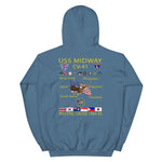 USS Midway (CV-41) 1984-85 Cruise Hoodie – indigo